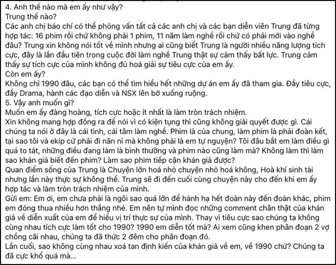 Đạo diễn 1990 lên án diễn viên chính vô trách nhiệm, dân mạng gọi tên Nhã Phương-2
