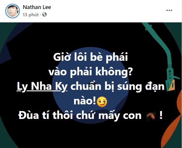 HOT: Nathan Lee rủ Lý Nhã Kỳ lập bè phái đấu lại Ngọc Trinh, Vbiz sắp bùng nổ?-1