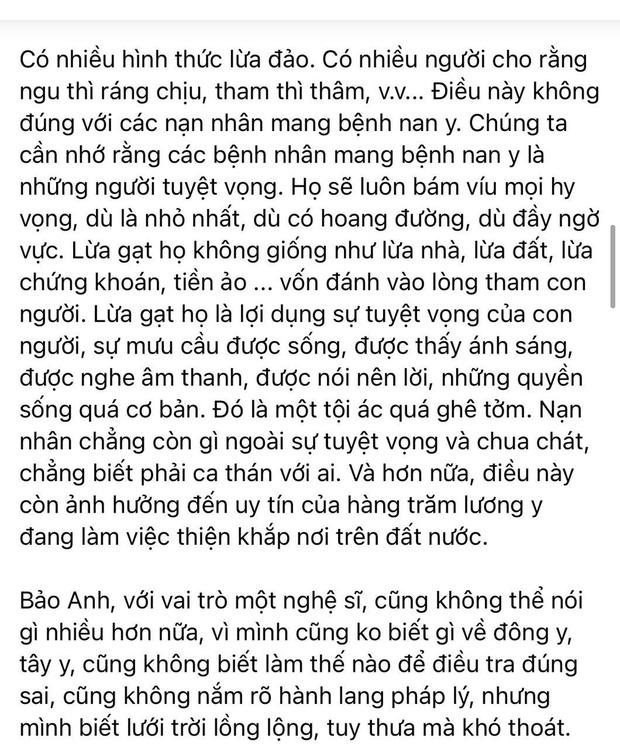 Bảo Anh phản hồi về status nghi nhắn nhủ tới vợ Dũng lò vôi-3