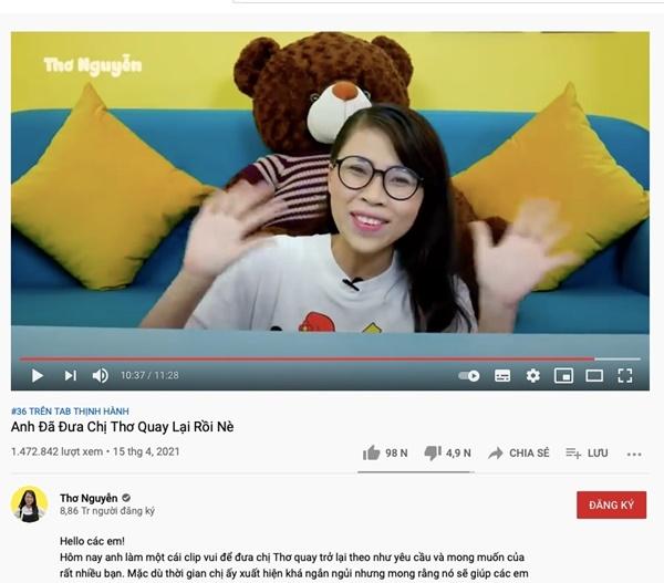 Clip mới của Thơ Nguyễn nhận hàng nghìn dislike-1