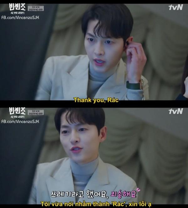 Vincenzo: Song Joong Ki lỡ miệng gọi Jeon Yeo Bin là rác-3