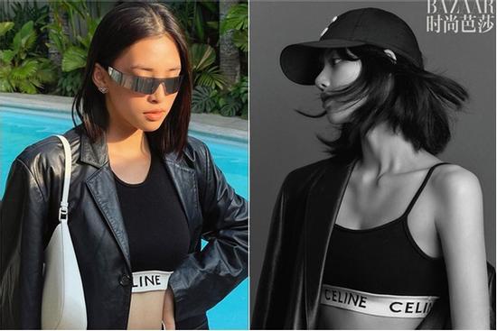 Tiểu Vy chất không kém khi đụng đồ Celine trăm triệu với đại sứ Lisa