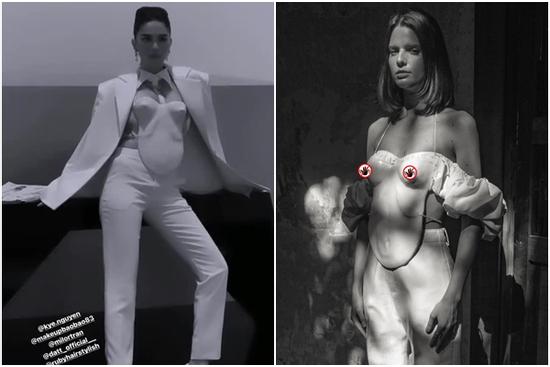 Ngọc Trinh mặc áo mà nhìn như đang xách ngực ai đó lên cổ!