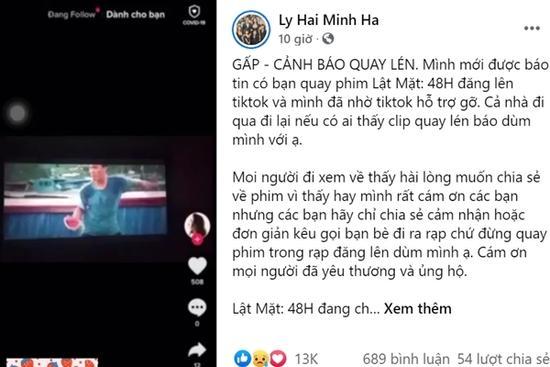 'Lật Mặt: 48H' dính nạn quay lén khiến Lý Hải phải đăng đàn 'kêu cứu' lúc nửa đêm