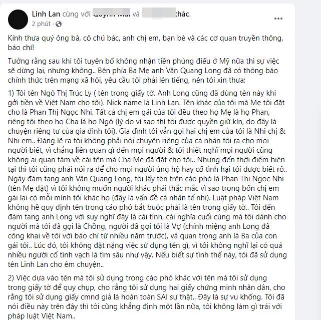 Linh Lan nói rõ lai lịch, phẫn nộ thế lực đứng sau bố mẹ Vân Quang Long-4