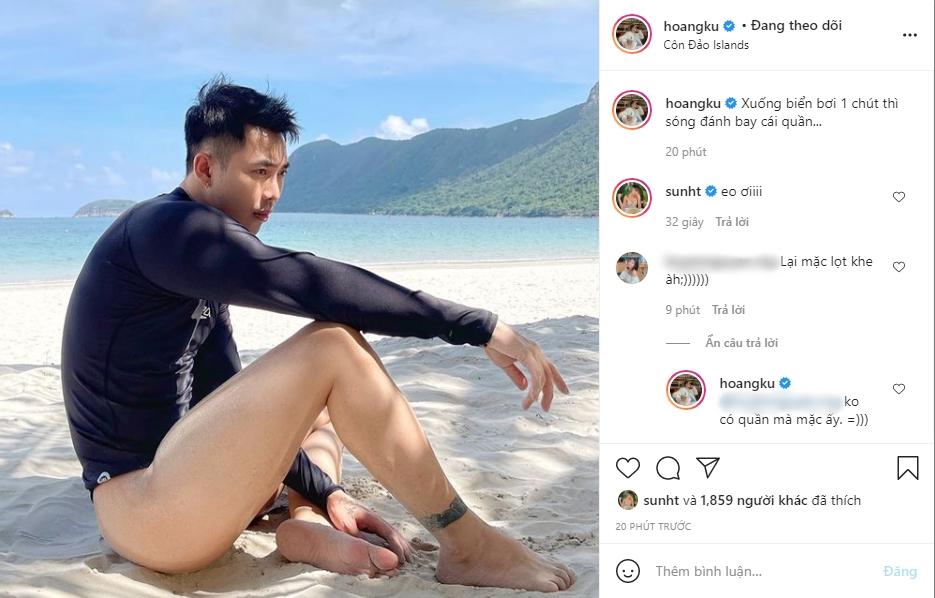 Stylist Hoàng Ku khoe sóng đánh bay quần khiến Sunht cũng phải cảm thán Eo ơi-1