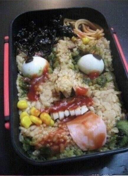 Khi giận chồng, bạn thường làm cơm bento thế này, bảo sao...-11