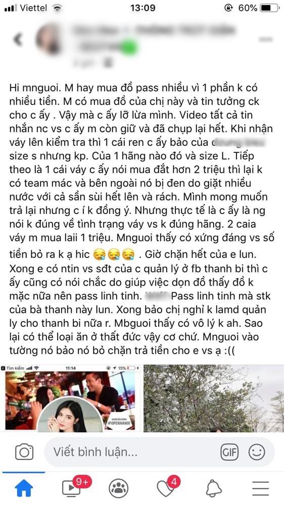 Thanh Bi khẳng định có người giả mạo Facebook tạo phốt bán váy bẩn-2