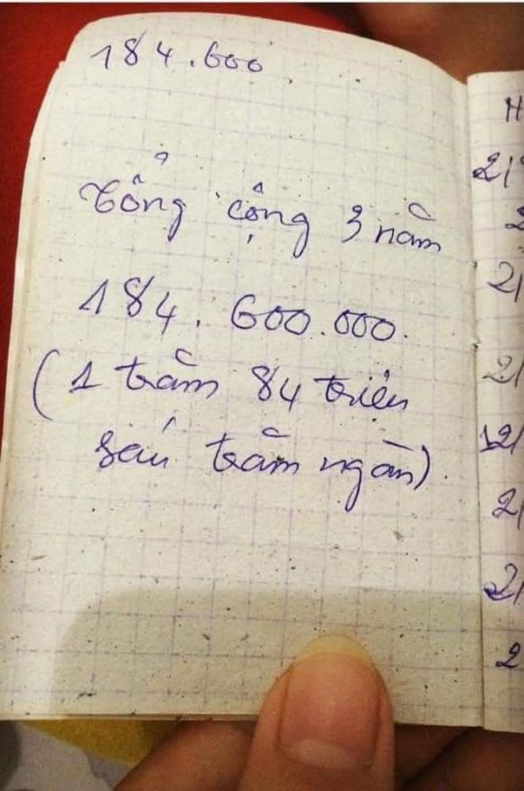 Dọn nhà thấy cuốn sổ tay nuôi đại học, cô gái nghẹn ngào vì các khoản tiền được bố mẹ liệt kê-4