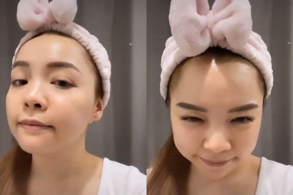 Trinh Phạm show mặt mộc, nhan sắc gái một con có trông mòn con mắt?-3