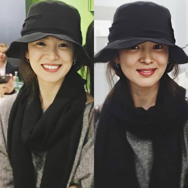 Nhan sắc Song Hye Kyo xuất chúng đến nỗi chấp những kiểu mũ xấu nhất-1