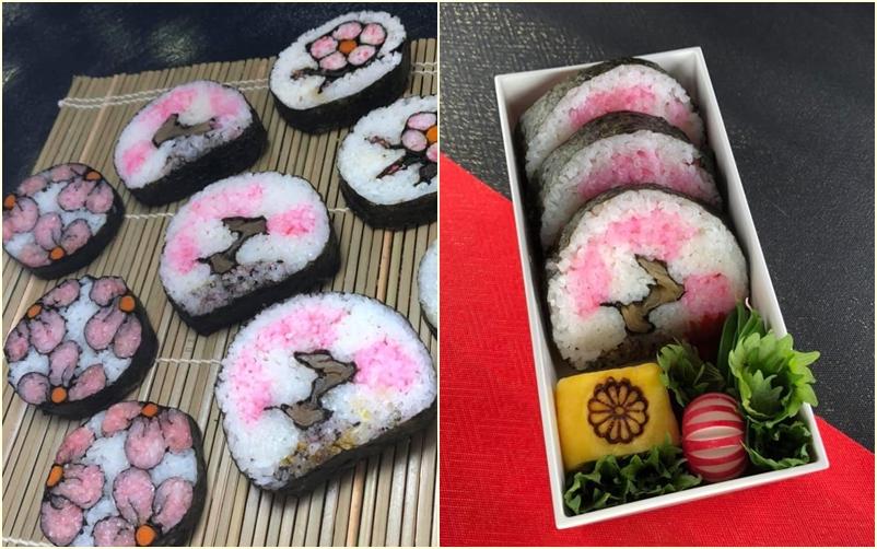 Mẹ Việt ở Nhật mang cảnh sắc Nhật Bản vào cơm cuộn nhìn đẹp chẳng nỡ ăn-4