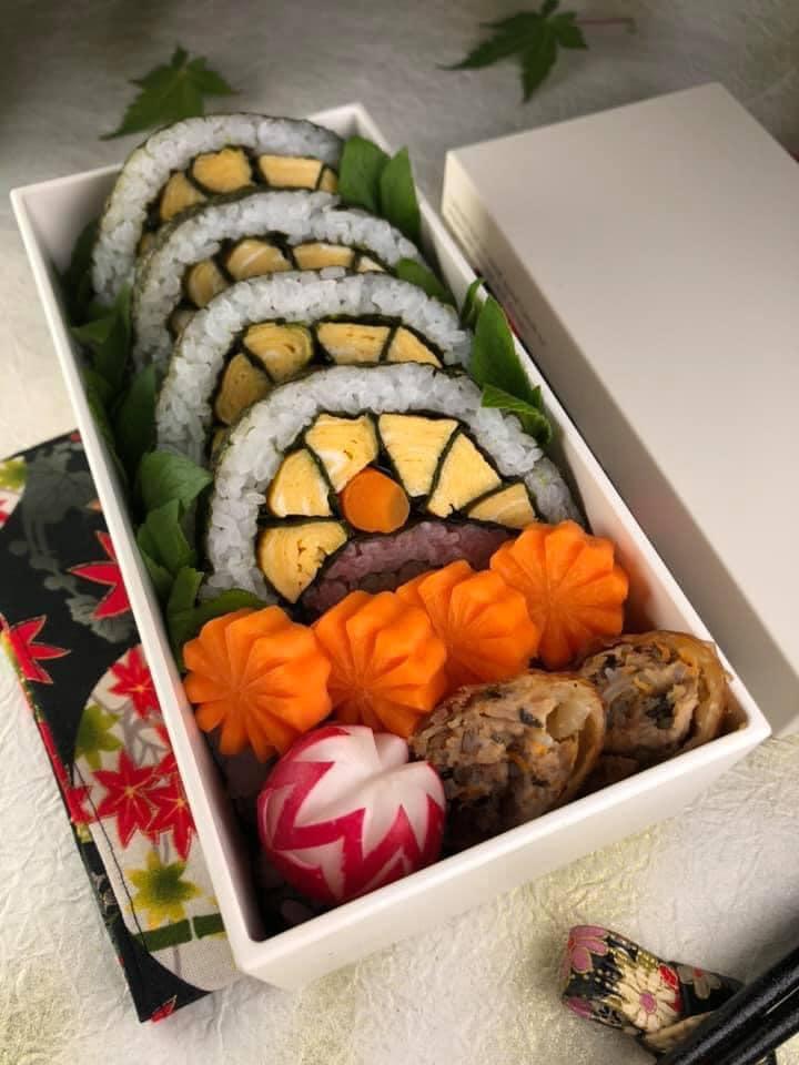 Mẹ Việt ở Nhật mang cảnh sắc Nhật Bản vào cơm cuộn nhìn đẹp chẳng nỡ ăn-8