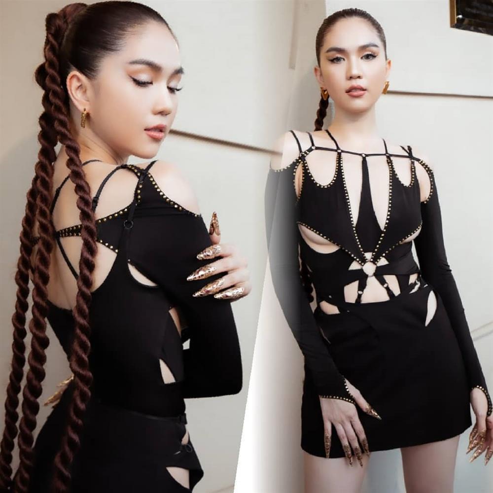 Chán độn đẩy, Ngọc Trinh khoe vòng 1 bẹt dí, chảy xệ-7