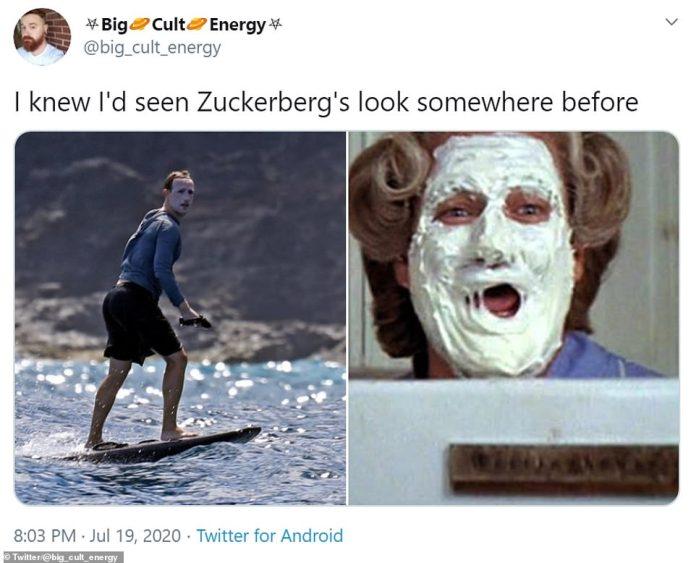 Thoa kem chống nắng kiểu Mark Zuckerberg: Tỷ phú mà khác nào Vô Diện-1