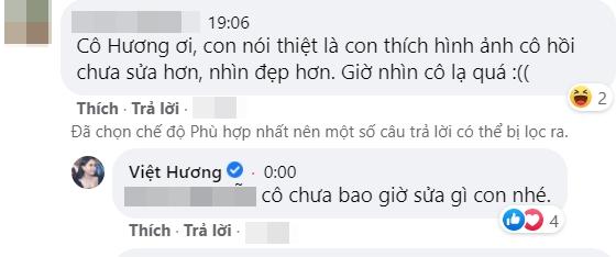 Việt Hương phản ứng trước nhận xét sửa mặt lạ hoắc-3