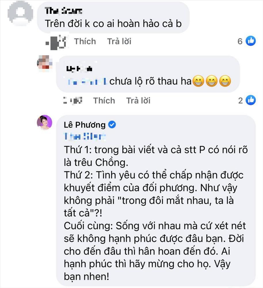 Bị mỉa mai vì khen chồng hoàn hảo, Lê Phương đáp trả khôn khéo-3