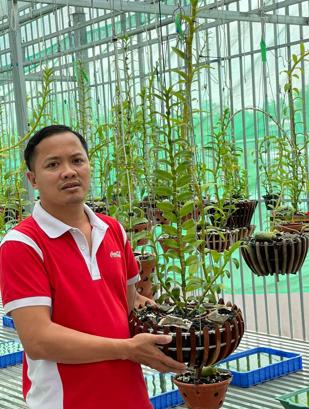 Chàng trai Quảng Trị sở hữu nhiều giò lan quý-1