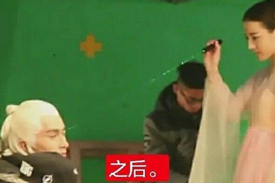 Địch Lệ Nhiệt Ba bị tố dùng bút laze chiếu thẳng vào mắt bạn diễn