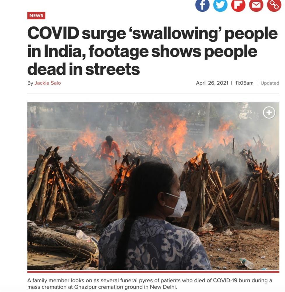 Sự thật về clip người mắc Covid-19 ở Ấn Độ ngã gục, nằm la liệt trên phố-4
