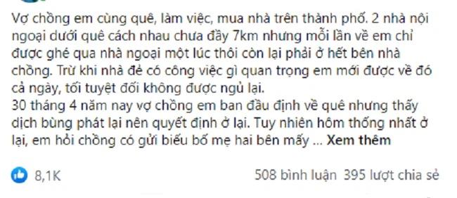Biết chồng lén biếu bố mẹ đẻ 10 triệu, vợ nhắn tin phản đòn-1