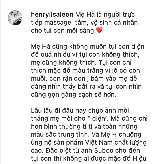 Hồ Ngọc Hà quyết không diện hàng hiệu cho các con vì một lý do khiến fan phải gật gù-2