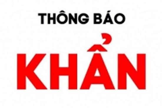 Bộ Y tế phát thông báo khẩn số 38