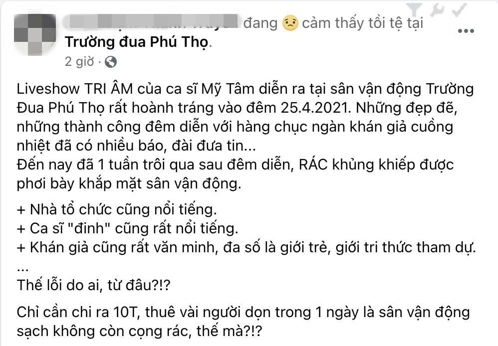 SVĐ Phú Thọ được dọn sạch sẽ sau lời tố rác vẫn còn dù liveshow Tri Âm đã xong 1 tuần-1