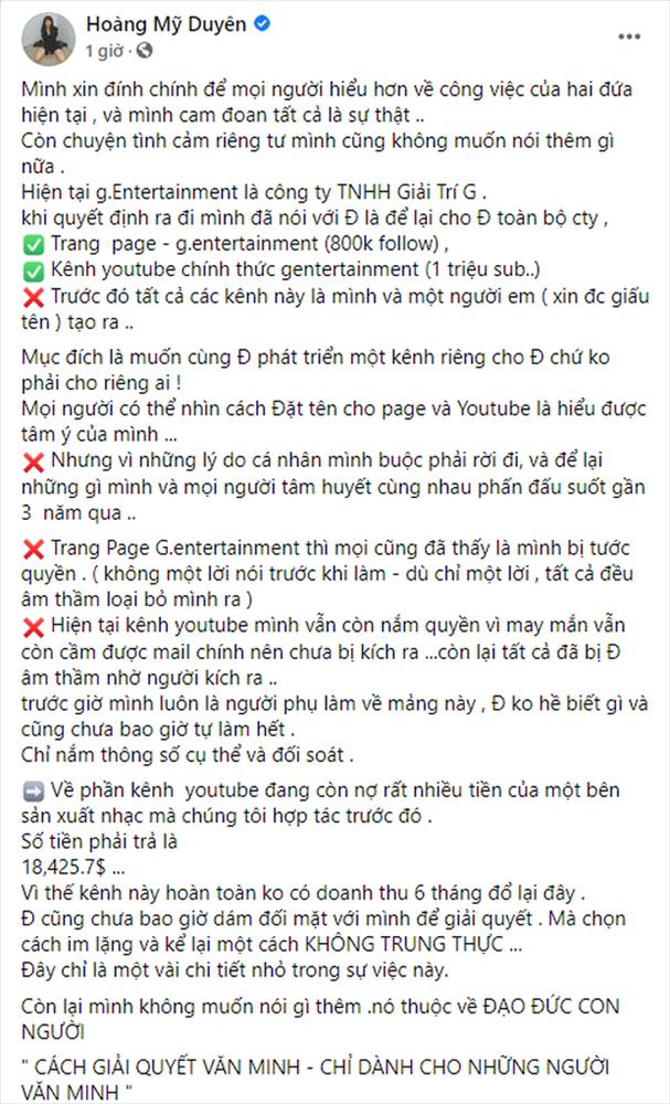 Đạt G xin lỗi Du Uyên, xác nhận mối quan hệ với Cindy Lư: Cô ấy không có tội-3