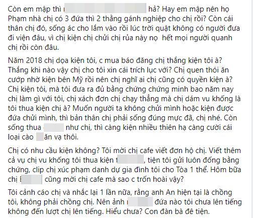 Khỏi cần úp mở, Phan Như Thảo chửi vợ cũ của chồng không tiếc lời-5