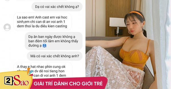 Orange công khai tin nhắn gạ qua đêm từ một đạo diễn