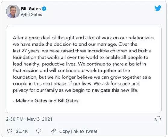 Bất ngờ nội dung lá đơn ly hôn vợ tỷ phú Bill Gates gửi Tòa án-1