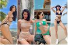Sao Việt khoe body 'gắt' dịp nghỉ lễ: Lệ Quyên diện bikini tí hon - Thúy Ngân kín bưng