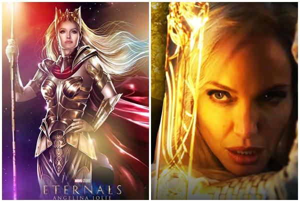 Angelina Jolie đóng nữ hoàng trong Eternals của Marvel