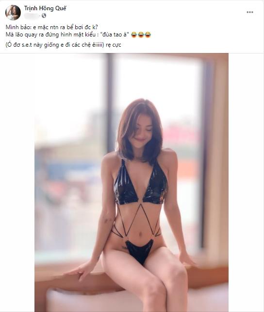 Hồng Quế bị lộ lằn mỡ lưng vì ham mặc bikini lộ gần hết cơ thể ra bể bơi-1