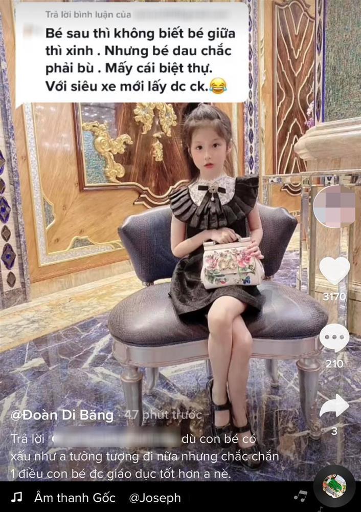 Con gái bị mỉa mai giàu mà xấu, Đoàn Di Băng đăng ảnh tế antifan-2