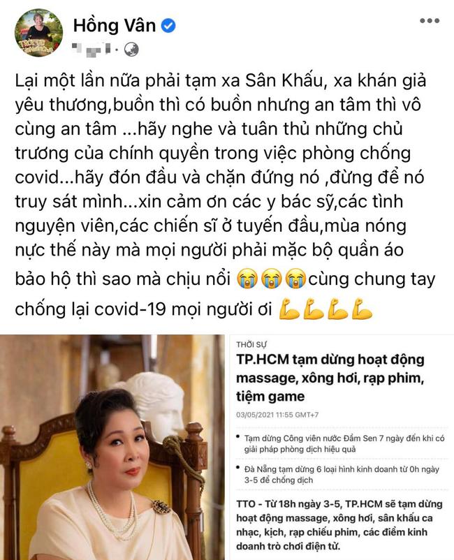 NSND Hồng Vân, Ngô Thanh Vân nói gì khi sân khấu kịch đóng cửa, Trạng Tí ngừng chiếu?-1