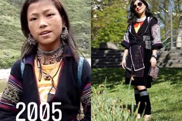 Mặc lại chiếc váy 16 năm trước, cô bé HMông giờ đây khó nhận ra!-1