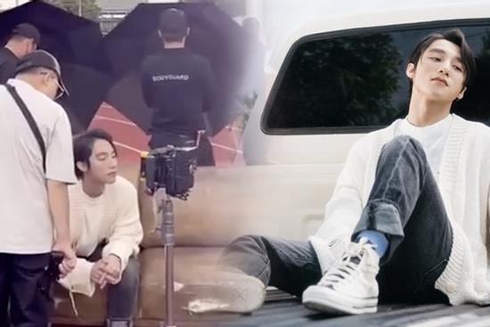 Rò rỉ hậu trường Sơn Tùng M-TP quay MV, dàn vệ sĩ cầm ô che chắn để làm gì?