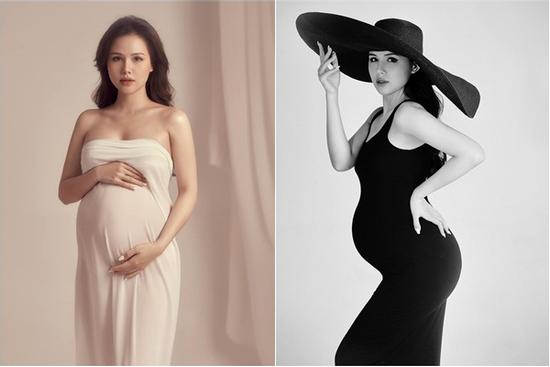 Phanh Lee khoe bụng bầu tháng thứ 7, sắc vóc còn 'đỉnh chóp' khi tăng 10kg?