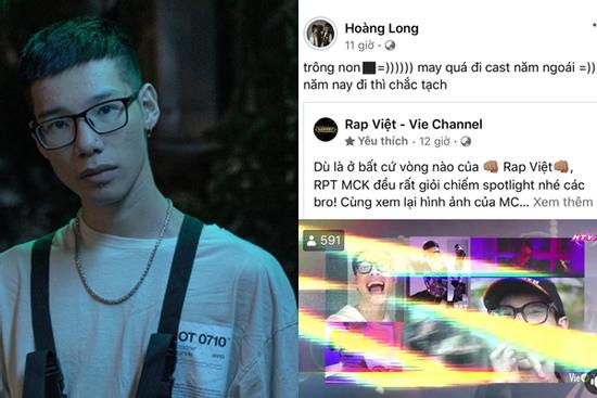 MCK đăng đàn tự thú đoạt Á quân 'Rap Việt' chẳng qua do ăn may