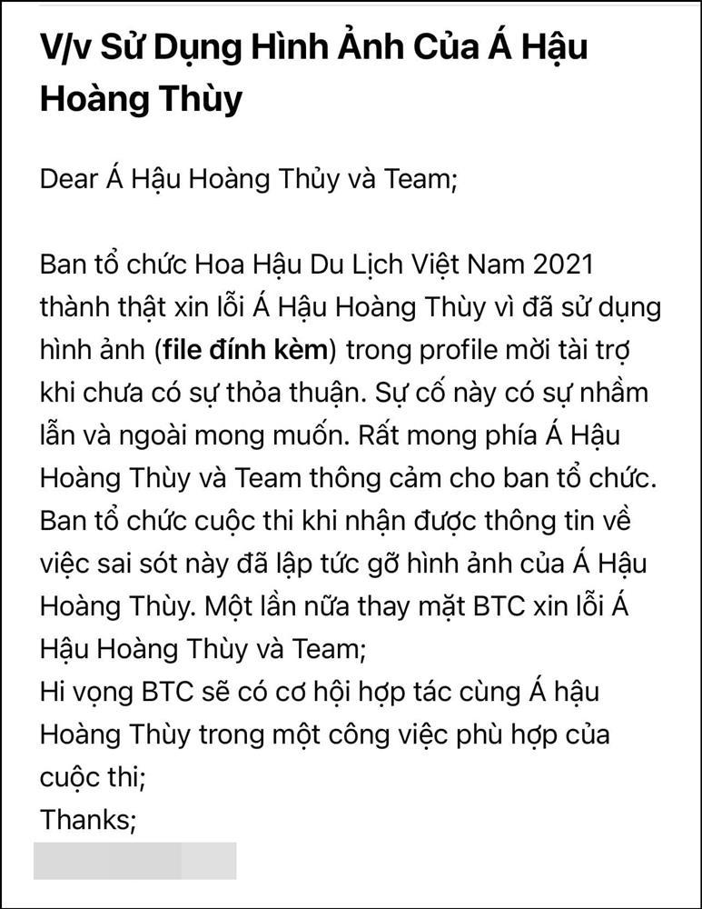 Hoàng Thùy tố cáo cuộc thi Hoa hậu Du lịch Việt Nam 2021-3