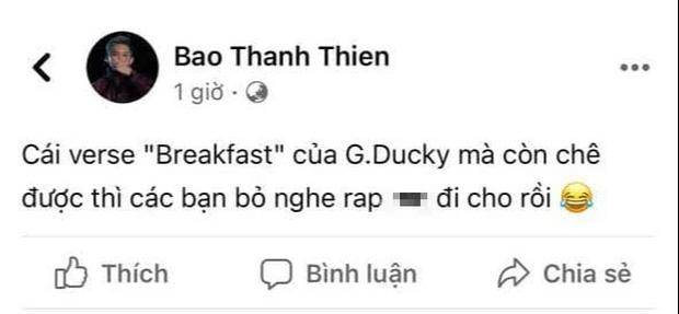 B Ray công kích những ai chê bản rap 18+ của GDucky nên nghỉ nghe rap luôn cho rồi!-1