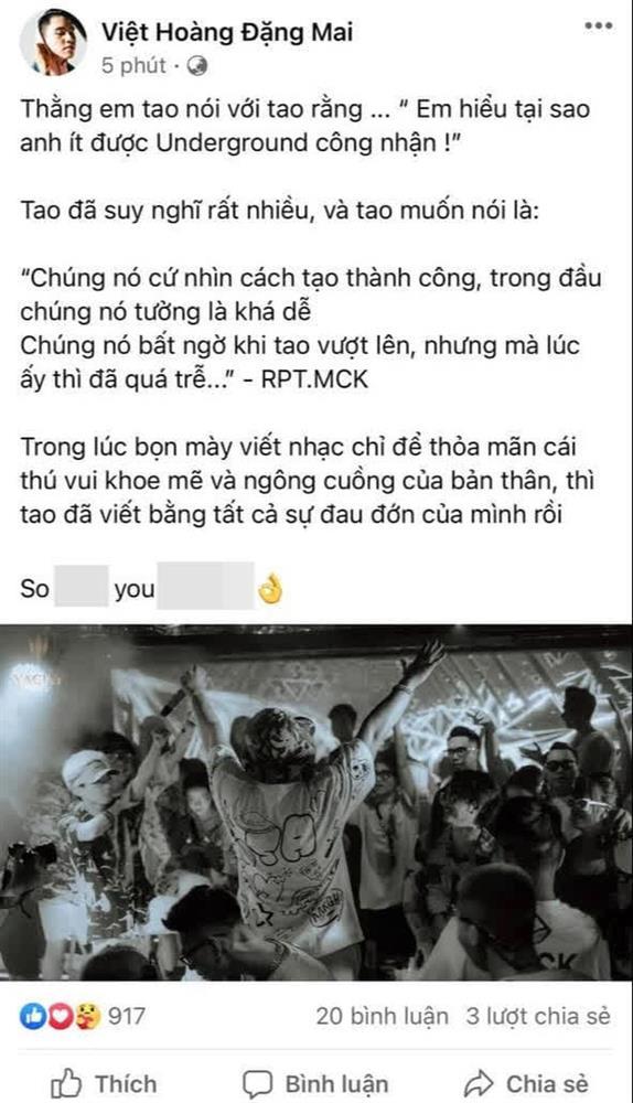 B Ray công kích những ai chê bản rap 18+ của GDucky nên nghỉ nghe rap luôn cho rồi!-3
