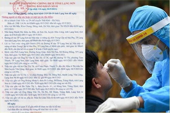 1 người ở Lạng Sơn có kết quả xét nghiệm dương tính với SARS-CoV-2