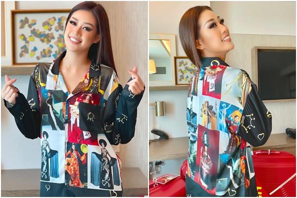 Bộ cánh của Khánh Vân bị nhận xét giống đồng phục hàng không Thái Lan-5