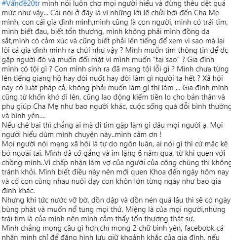 Bà xã Mạc Văn Khoa kết thúc ân oán với kẻ chửi mình thần kinh-2