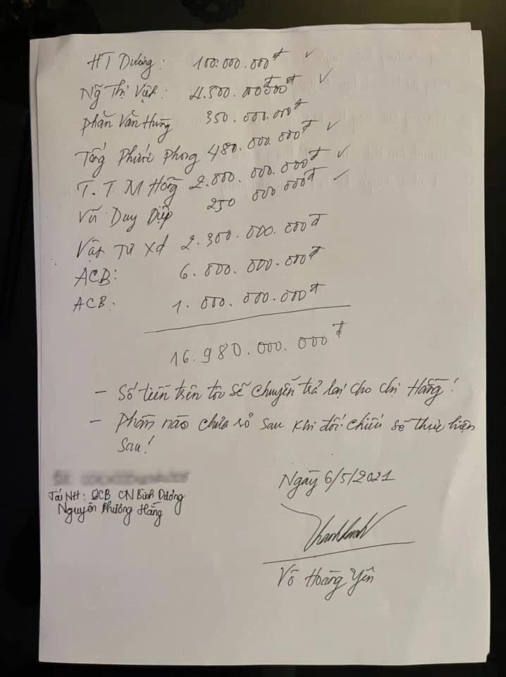 Võ Hoàng Yên trả lại 17 tỷ đồng cho vợ chồng ông Dũng Lò Vôi-2