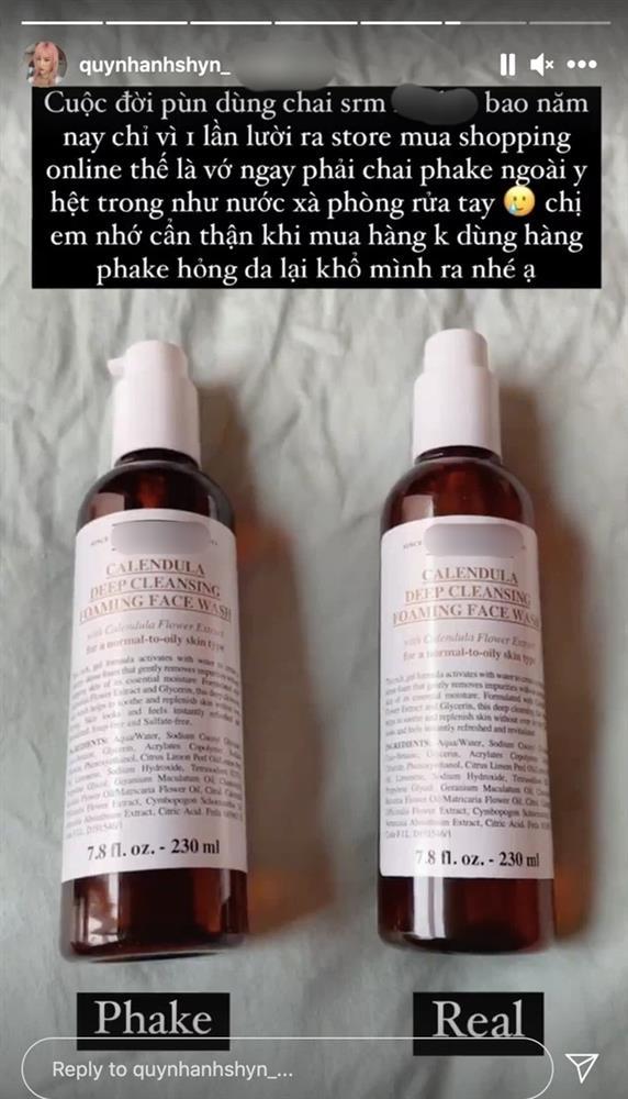 Quỳnh Anh Shyn mua nhầm sữa rửa mặt fake trên mạng vì lười-1
