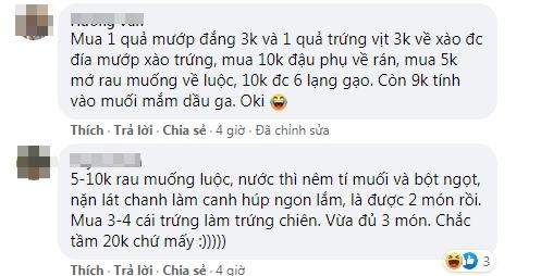 Bị chồng thách nấu cơm tối 3 món với 40k, vợ được 500 chị em tư vấn chất lừ-4